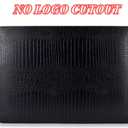 DTangLsm for Crocodile MacBook Air 13 inch Case 2021 2020 2019 2018 M1 A2337 A2179 A1932, Crocodile Alligator Skin Luxury Leather Hardshell Snakeskin Case for MacBook Air 13.3 M1+Keyboard Cover, Black