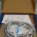 NearMoon Shower Head with Hose, High Pressure Stainless Steel Rain Shower and 3 Settings Handheld Spray Combo with Push Button Flow Control (8 Inch, Chrome Finish)