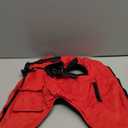 Dog Winter Coat with Harness Built-in | Waterproof Dog Jacket with Zipper & Fleece Lining | Reflective Cold Weather Coat for Medium Dogs (Red)