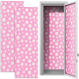 2 x Konohan 2 Pcs School Magnetic Wallpaper for Lockers 12" x 36" Removable Magnetic Wallpaper Decorative Locker Accessories for School University(Dasiy)