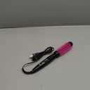 REVLON Silicone Bristle Heated Hair Styling Brush | Fast, Long Lasting Volume for Easy Styling | 1" Barrel for Full Body and Smooth Styles (Black/Pink)