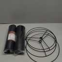 GOSO Tall Drum Velvet Black Lamp Shades Set of 2- Lampshades for Table Lamps-10 * 10 * 10 inch (Spider) Small Drum Shade-Modern Lampshade-DIY Shade-Replacement,Easy Assembly-Handcraft-Rustic