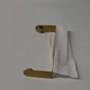 YIGII Adhesive Paper Towel Holder Under Cabinet - Single Hand Operable Paper Towel Rack Stick on Counter for Kitchen, SUS-304 Stainless Steel (Brushed Gold) (11.2 Inch)