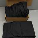 Amazon Basics Lightweight Soft Microfiber 3-Piece Duvet Cover Set with Zipper Closure, Full/Queen, Black, Solid