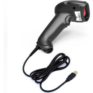 USB Laser Barcode Scanner Wired Handheld 1D Bar Code Scanner Reader Black
