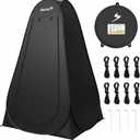 Portable Camping Toilet Tent, 3.9x3.9x6.2ft Pop-Up Privacy Shelter, Instant Shower & Dressing Room for Outdoor Beach, Hiking, Fishing or Emergency Use Waterproof, 46.8" L x 46.8" W x 74.4" H