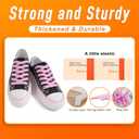 2 x VSUDO 5/16" Fine Weave Flat Shoe Lace Shoestring for Running Athletic Sneaker (47" ( 120 CM ), 09 Pink)