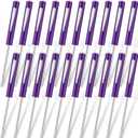Shimeyao 20 Pcs Pocket Flat Head Screwdriver Set Small Magnetic Pocket Screwdriver Bulk Mini Clips Slotted Screw Driver with Magnet for Mechanical Electrician Technician(Purple)
