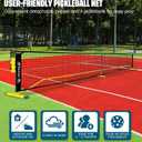 BAGAIL Portable Pickleball Net Set, 22 FT Regulation Size Pickle Ball Net with Ball Collector, 4 Balls and Carry Bag, Easy Setup for Outdoor Indoor Driveway, 36"H x 22'W