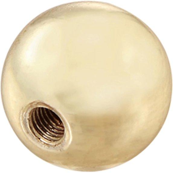 Aspen Creative 24029-11, Sphere Finial for Lamp Shade, Steel in Brass Plated Finish, 1" Height, (1 Pack)