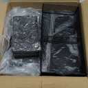 Marbrasse Desk Organizer and Accessories, 3-Tier File Organizer with Drawer and Pen Holder, Small Desktop Organizer and Storage for Workspace Office Supplies Black