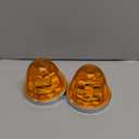 2PCS Watermelon Lights, Strobe & Constant Dual Function Amber LED Watermelon Lights, IP65 Waterproof Stop Turn Marker Tail Lights, for 12-24V Semi Trailers, Trucks, Pickups, Supports Light Mode Sync