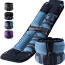 Sportneer Ankle Weights for Men Women Kids Strength Training, 4lbs/Pair Leg Weights Set Comfortable and Soft Perfect for Dancing Running Walking Fitness Workout (Dark Blue)