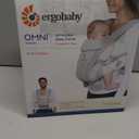 Ergobaby All Carry Positions Breathable Mesh Baby Carrier with Enhanced Lumbar Support & Airflow (7-45 Lb), Omni Breeze, Pearl Grey