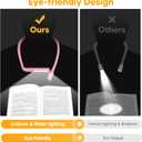Mothers Day Gifts for Mom Wife: Neck Booklight for Reading in Bed at Night, Pink Light Knitting Accessories Sewing Supplies,Teen Girls College Students Gifts for Women Mom Nurse Present Mothers Day