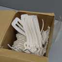 Novabright 50 Pcs Sandal Hangers 7 Inch Plastic Flip Flop Holder Organizer Small Shoe Hooks Hanging Rack Shoe Hangers for Retail Beach Shop Display Home Storage(White)