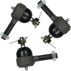 Club Car DS Tie Rod End Kit, 3pcs Ball Joint Set for Golf Carts, Compatible with 1976-2008 Club Car DS Gas & Electric Models, Replaces OEM Part #7539 7540