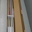 1 Inch Double Curtain Rods 72 to 144 Inches (6 to 12 ft), USFOOK Silver Drapery Rods for Windows, Telescoping Dual Curtain Rod with Translucent Finials, Decoration for Home