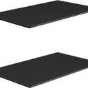 MKO 8" Small Floating Shelves for Wall, Metal Wall Mounted Shelf for Bathroom, Bedroom, Living Room, Kitchen, Little Mini Tiny Display Hanging Shelves for Books/Storage/Room Decor 2 Packs, Black