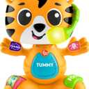 Fisher-Price Baby Learning Toy Link Squad Bop & Groove Tiger with Music & Lights for Ages 9+ Months, Compatible Only with Link Squad Items