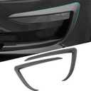 FASTCHE Tesla Model 3 Front Fog Light Trim Cover Fog Lamp Frame Blade Trim Eyebrow Spoiler for Tesla Model 3 2017 2018 2019 2020 2021 2022 2023 (Matte Carbon Fiber)