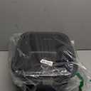 18 Quart Black Plastic Rectangular Wash Basin Tub, Set of 2