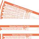 50 Pcs Dishwasher Temperature Strips Dishwasher 160 F Temp Stickers 160 Degree Dish Washer Heat Test Labels for Temperature Test