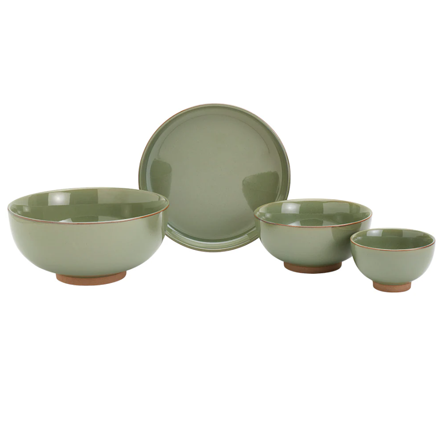Infuse 4-Piece Dining Set - Green