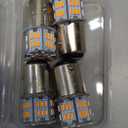 4PCS 1157 LED Bulb Turn Signal Light 12V-24V Super Bright 2357 2057 7528 BAY15D LED Replacement Light Kit Set for Car Turn Signal Blinker Lights - Amber Yellow