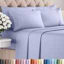Queen 6 Piece Sheet Set - Comfy, Breathable & Cooling - Hotel Luxury Bedding for Women, Men, Kids, Teens & Children - 1 Flat & 1 Fitted Sheet & 4 Pillowcases w/ Deep Pockets - Wrinkle Free - Lavender