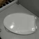 Huttdmel Potty Training Seat Built-in Toilet Seat, Elongated Toilet Seat 16.5inch with Baby Seat 2 in 1 Soft Close Quiet No Slapping, Magnetic Absorption, Easy Installation for Bottom Fixing Toilet