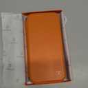 SHIELDON Slim Case Wallet for iPhone 17 Pro Max 6.9-inch 2025 | Genuine Leather, Wireless Charging, Folio Magnetic Closure, RFID Blocking Credit Card Holder, Shockproof Phone Cover - Orange