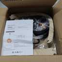 Vintage Wood Pendant Light Fixtures, Modern Farmhouse Walnut Lantern-Shape Dining Room Chandelier, Mid-Century Ceiling Mount Hanging Light Fixture for Kitchen Decor, Black