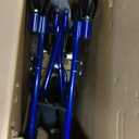 Drive Medical BLS18FBD-ELR Blue Streak Lightweight Wheelchair with Swing-Away Elevating Leg Rests and Flip-Back Arms
