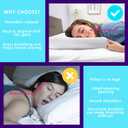 Ultra Thin Memory Foam Pillow, Thin Pillow for Sleeping, Cooling Low Profile Pillow for Stomach and Back Sleeper with Neck Pain (3-inches Height, White)