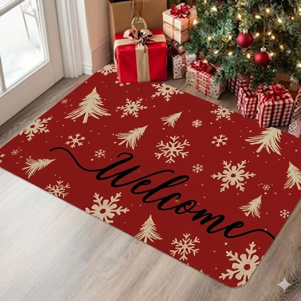 Oversized Doormat, Washable Door Mat - Suitable for Living Room, Bedroom, Kitchen, Office, Indoor And Outdoor Entry Mats, Holiday Home And Camping Decor, Room Decoration