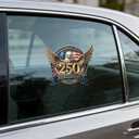 America Eagle Anniversary Sticker - 2 Pack Eagle Flag Patriotic Sticker for Refrigerators, Trucks, Laptop or Any Smooth Surface, Waterproof- American Pride Stickers - 8.27x7.2 in - BS-20