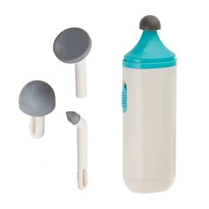 Rolyan Mini Massager with Battery, Handheld Compact Massager with Interchangeable Heads Reduces Scar Visibility, Quiet Vibration, Ergonomic Grip, Portable for On-the-Go Use, Battery Operated