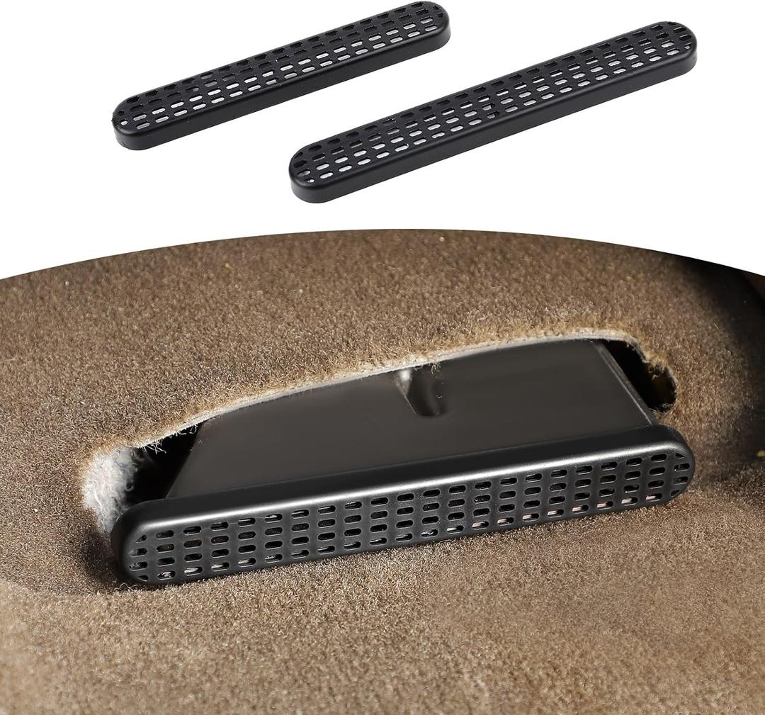 RT-TCZ for Silverado Under Seat Air Vent Outlet Cover Compatible with Chevy Silverado GMC Sierra 2014-2018 Black Interior Accessories 2pcs