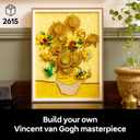 LEGO Art Vincent Van Gogh Sunflowers Building Set for Adults - Home Decor Idea - Brick Built Painting - Gift for Birthdays - 31215