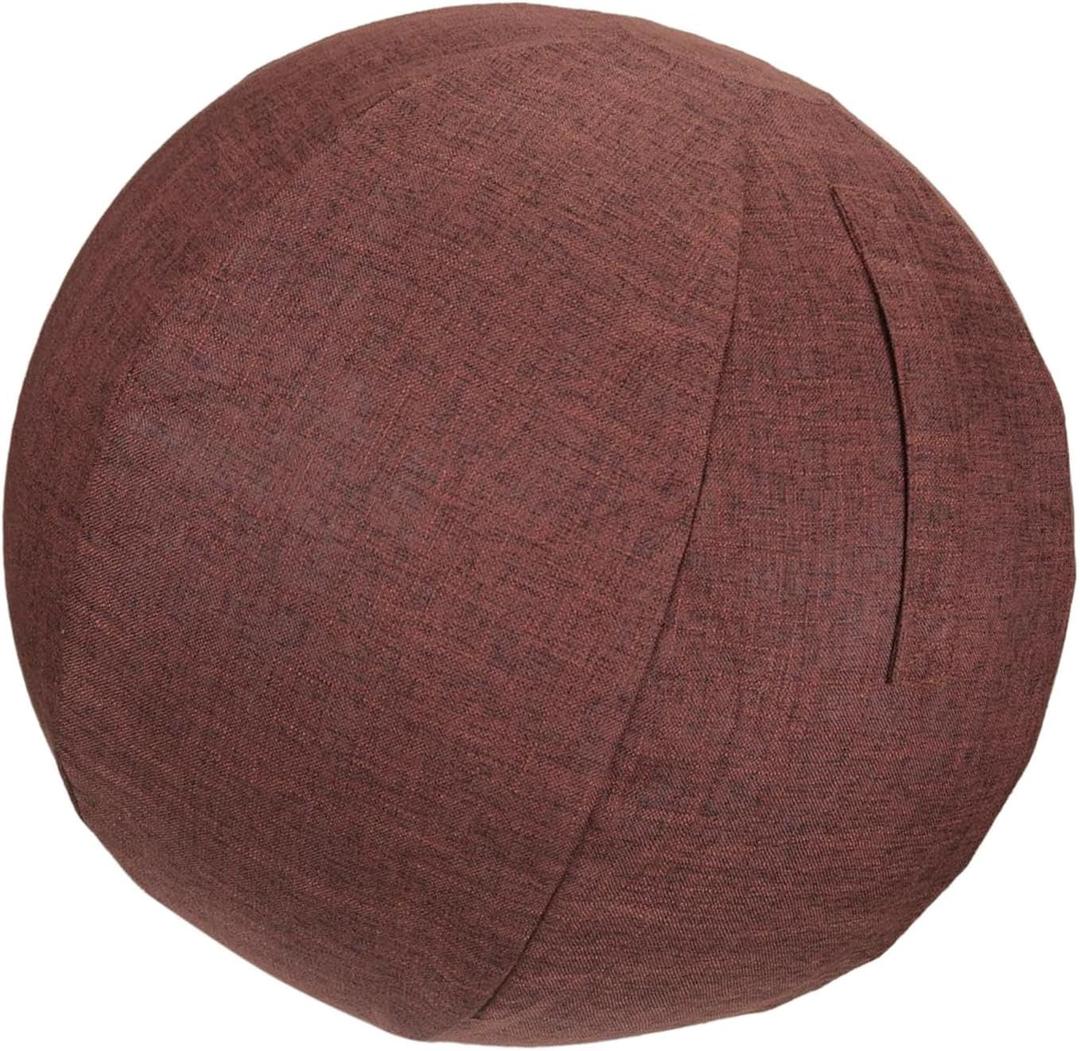 kowaku Ball Cover with Convenient Carry Handles - Exercise Ball Storage, Balance Ball Birthing Sitting Chair Protector, Coffee 65cm