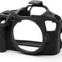 easyCover Protective Case Silicone Cover for Canon T6 / T7 / T100 / 4000D (Black)