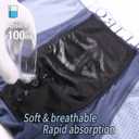 Incontinence Underwear for Men Washable Soft Breathable Leak Proof Boxer Briefs for Daily Bladder Leakage 4 Pack, Medium