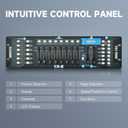 CO-Z 192 DMX 512 Stage DJ Light Controller Lighting Mixer Board Console for Light Shows, Party Disco Pub Night Club DJs KTV Bars and Moving Heads