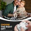 Game Case for AirPods Pro 3 Cover(2025),Classic Cool Funny Shock-Proof Protective Silicone AirPods Pro 3rd Case with Cleaner Kit and Keychain for Airpods Pro 3rd Generation for Men Boy-Grey (A2-Rock Grey)