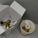 KDG Cordless Wall Sconces Set of 2, Small Wireless 5200mAh Rechargeable Battery Fabric LED Wall Lamps, Portables Lightings for Wall Painting, Living Room, Bedroom, Hallway, Gifts, Night Light (Gold)