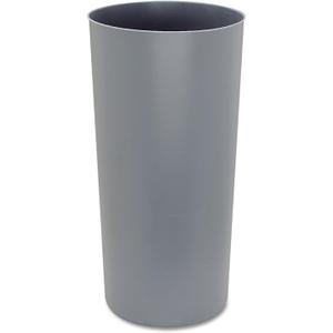 Rubbermaid Commercial Products Round Ridged Liner, 12-Gallon, Gray, Compatible with Rubbermaid Marshall Trash Can