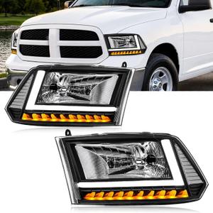 Headlights Assembly LED DRL for 2009-2018 Dodge Ram 1500-5500