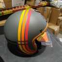 TRIANGLE 3/4 Motorcycle Helmet,Retro Open Face Adults Helmets with Visor,Half Face Moped Helmet for Men & Women,DOT Approved Helmets for Cruiser Scooter(XL)