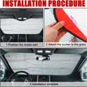 Jingmore for Sale Sign for Vehicle Windshield Sun Shade Quickly Sell Your Car or Truck Foldable Car Front Window Sunshade for Sun Visor Easily Seen Info on Dual Purpose(48 x 27.5 Inches,Classic)